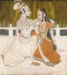 Krishna und Radha